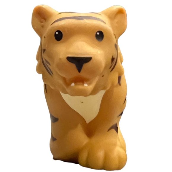Little People Tiger 2014 Loose Fisher Price Striped Big Cat Zoo Replacement Toy - Picture 8 of 9